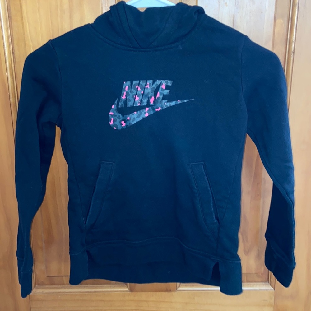 Nike cheetah print black sweatshirt